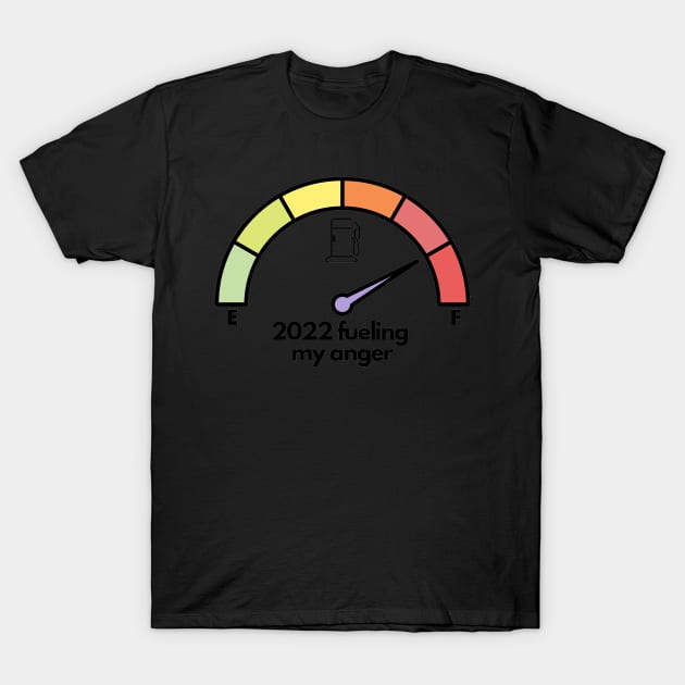 2022 fueling my anger - funny angry T-Shirt by LukjanovArt